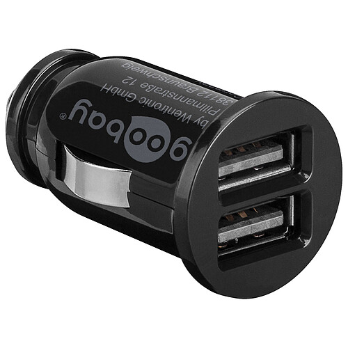 Mini chargeur double USB 3.1A sur prise allume-cigare