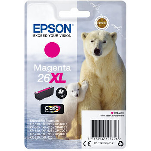 Epson Ours Polaire 26 XL Magenta