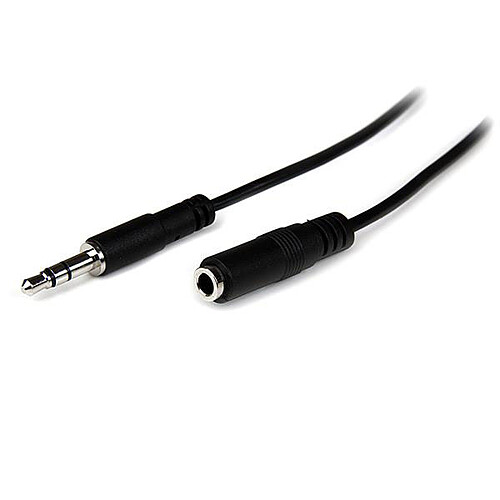 StarTech.com Câble audio stéréo slim Jack 3.5 mm - M/F - 2 m