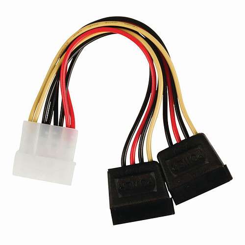 Nedis Adaptateur d'alimentation Molex vers 2x SATA