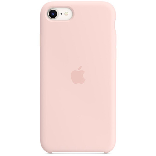 Apple Coque en silicone Rose Craie Apple iPhone SE (2022)