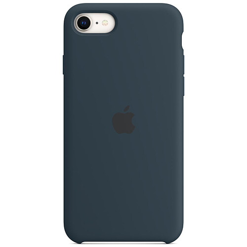 Apple Coque en silicone Bleu Abysse Apple iPhone SE (2022)