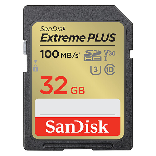 SanDisk Extreme PLUS SDHC UHS-I 32 Go