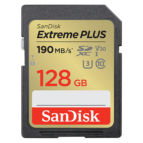 SanDisk Extreme PLUS SDXC UHS-I 128 Go