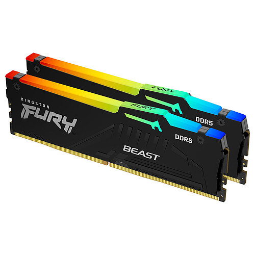 Kingston FURY Beast RGB 16 Go (2 x 8 Go) DDR5 5200 MHz CL40