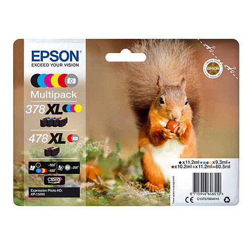 Epson Ecureuil Multipack 378XL / 478XL