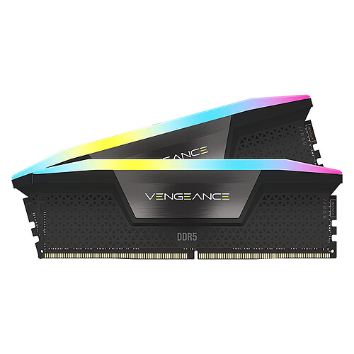Corsair Vengeance RGB DDR5 16 Go (2 x 8 Go) 5200 MHz CL40 - Noir