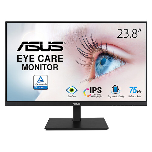 ASUS VA24DQSB 60,5 cm (23.8") 1920 x 1080 pixels Full HD LCD Noir