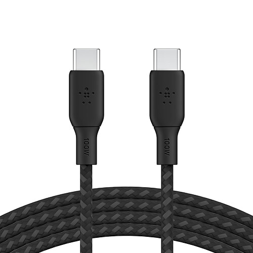 Belkin Câble USB-C Renforcé 100 W 3 m (Noir)