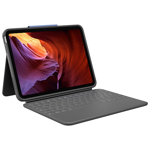 Logitech Rugged Folio iPad 10.9" (10e génération) (Gris Oxford)