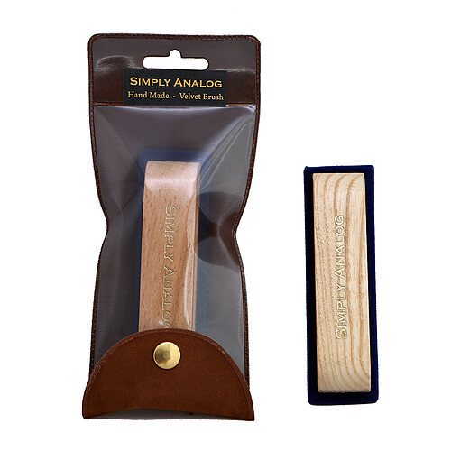 Simply Analog Brosse de nettoyage velours (Marron)