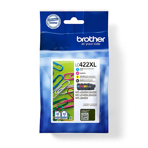 Brother LC422XLVAL (Noir, Cyan, Magenta, Jaune)