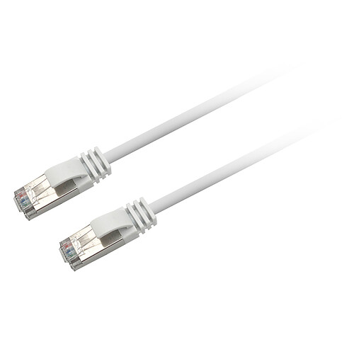 Textorm Câble RJ45 CAT 6 FTP - mâle/mâle - 2 m - Blanc