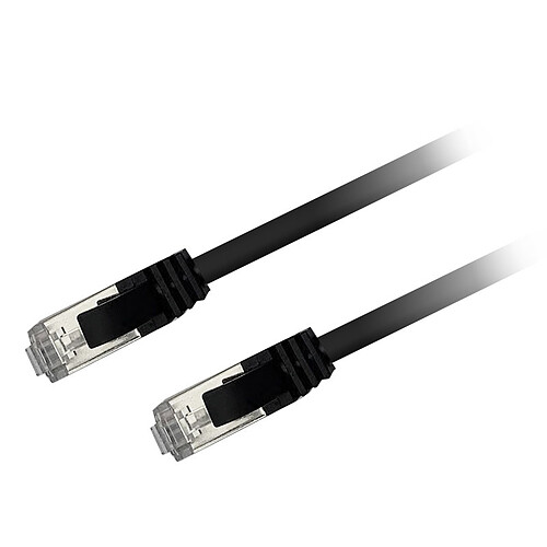 Textorm Câble RJ45 CAT 6 FTP - mâle/mâle - 0.2 m - Noir