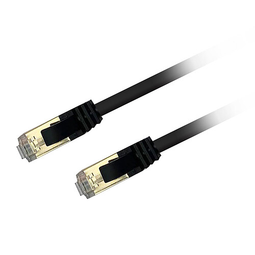 Textorm Câble RJ45 CAT 8.1 F/FTP - mâle/mâle - 0.5 m - Noir