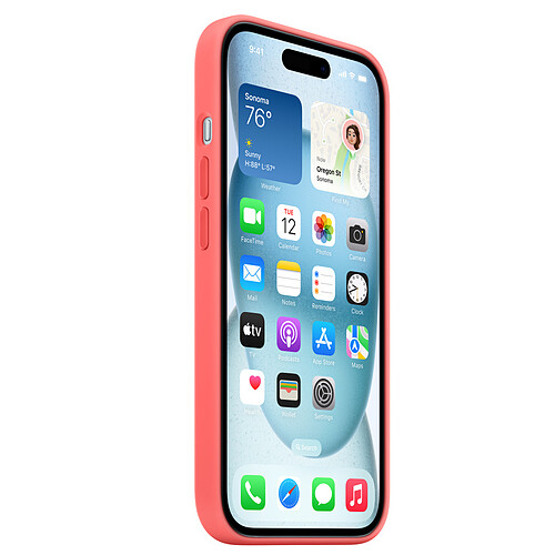 Coque SouliGo Pour IPhone 15 - Silicone TPU Souple, Support Anneau Rotatif 360°, Protection Anti-chocs, Microfibre Intérieure