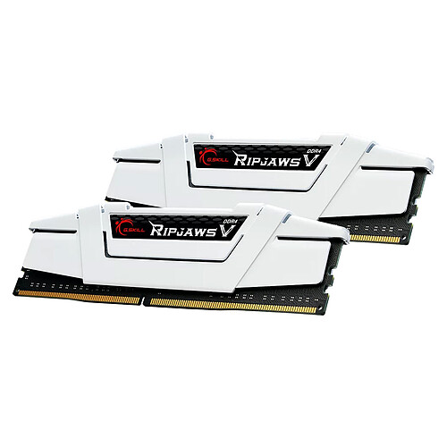 G.Skill RipJaws 5 Series Noir 32 Go (2 x 16 Go) DDR4 3600 MHz CL18 - Blanc