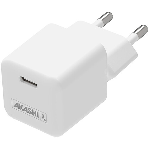 Akashi Chargeur secteur USB-C 30W Origine France Garantie Blanc