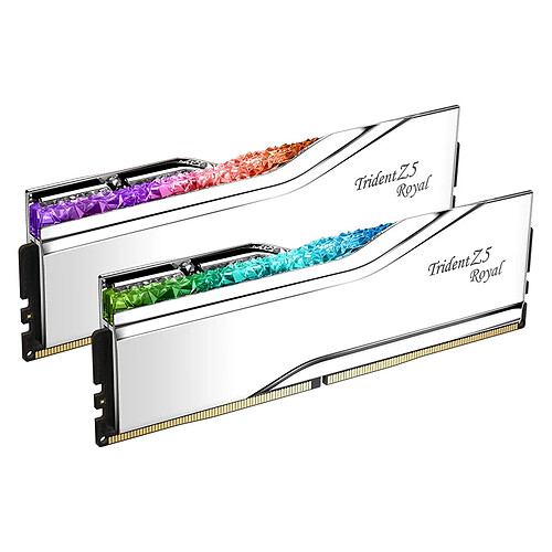G.Skill Trident Z5 Royal 48 Go (2 x 24 Go) DDR5 7600 MHz CL38 - Argent