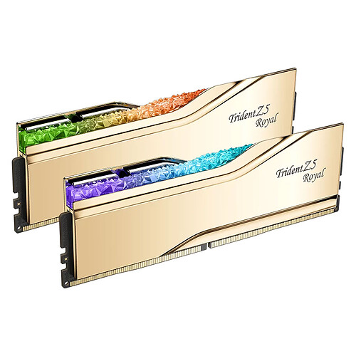 G.Skill Trident Z5 Royal 48 Go (2 x 24 Go) DDR5 8000 MHz CL40 - Or