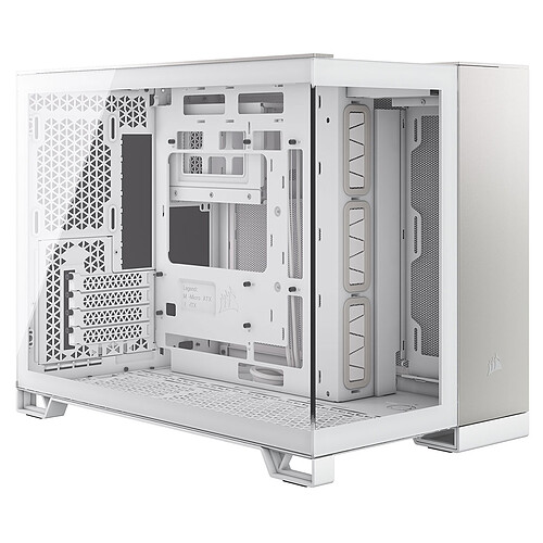 Corsair 2500X - Micro ATX - Blanc - Avec fenêtre