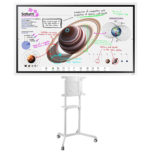 Samsung Flip 4 WM55B + Neomounts NS-M1250WHITE