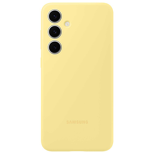 Samsung Coque Silicone Jaune Galaxy S24 FE