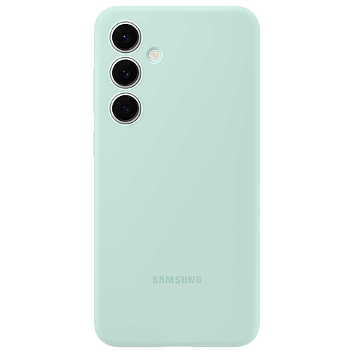 Samsung Coque Silicone Vert d'eau Galaxy S24 FE