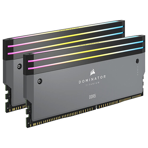 Corsair Dominator Titanium DDR5 - Kit d'éclairage Gris