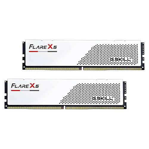 G.Skill Flare X5 Series Low Profile 32 Go (2x 16 Go) DDR5 6400 MHz CL32 - Blanc