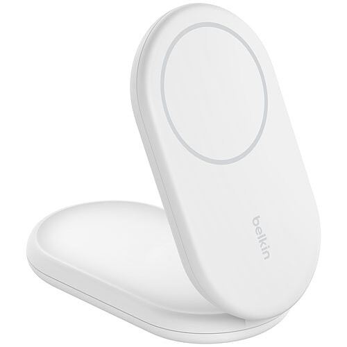 Belkin BoostCharge Socle de Recharge Aimanté et Pliable Qi2 15W (Blanc)