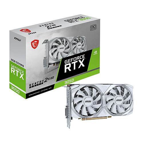 MSI GeForce RTX 3050 VENTUS 2X XS WHITE 8G OC