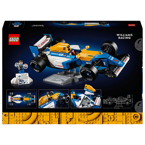 LEGO Icons 10353 Williams Racing FW14B et Nigel Mansell