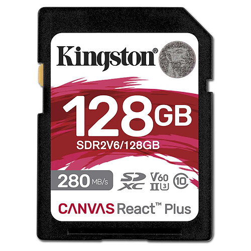 Kingston SD Canvas React Plus V60 SDR2V6/128GB