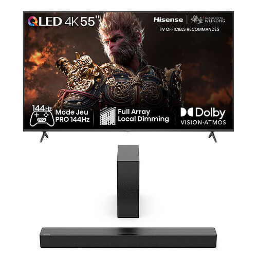 Hisense 55E7NQ Pro + HS2100