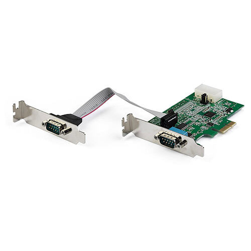 StarTech.com Carte PCI-E avec 2 ports DB-9 - UART 16950
