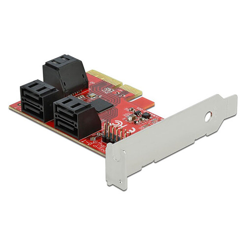 DeLock Carte Contrôleur PCI Express vers 6 ports SATA 6 Gbps Low Profile