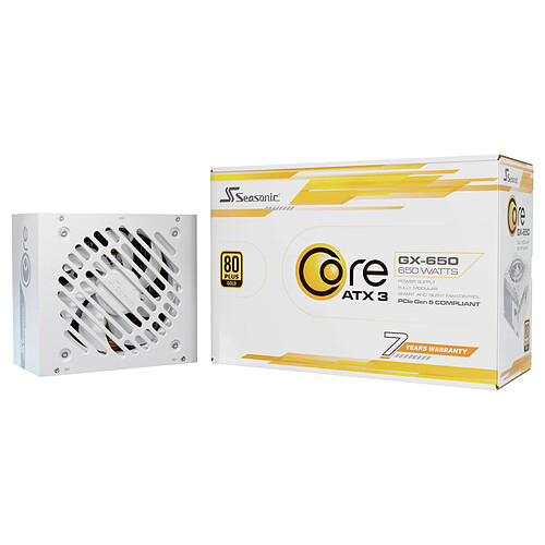 Seasonic CORE GX ATX 3 (2024) 650 W - Blanc