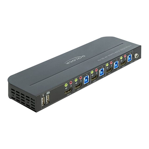 DeLock Switch KVM 4 ports HDMI 4K 60 Hz avec hub USB 3.0 et audio intégré