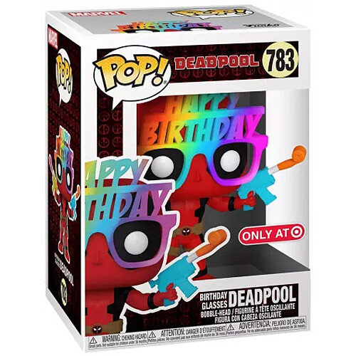 Funko Pop! Deadpool Lunettes Bon Anniversaire
