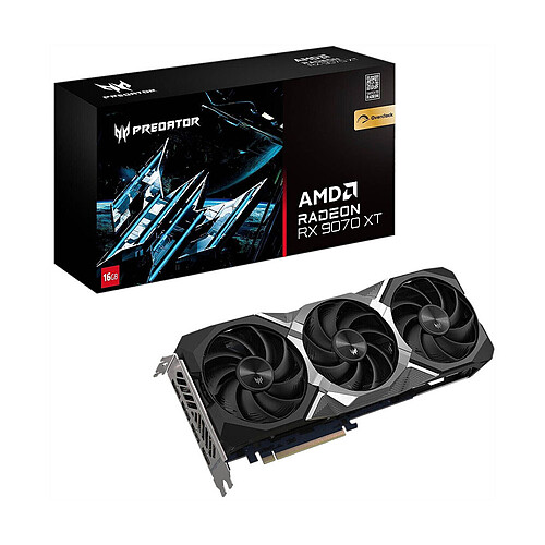 Acer PREDATOR BiFrost AMD Radeon RX 9070 XT OC 16 Go