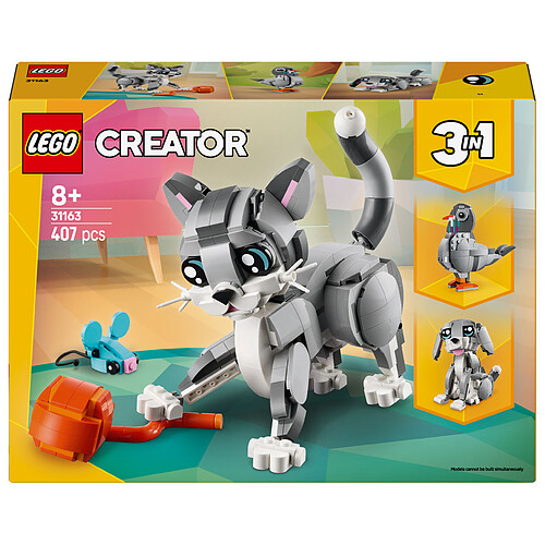 LEGO Creator 31163 3-en-1 Le chat joueur