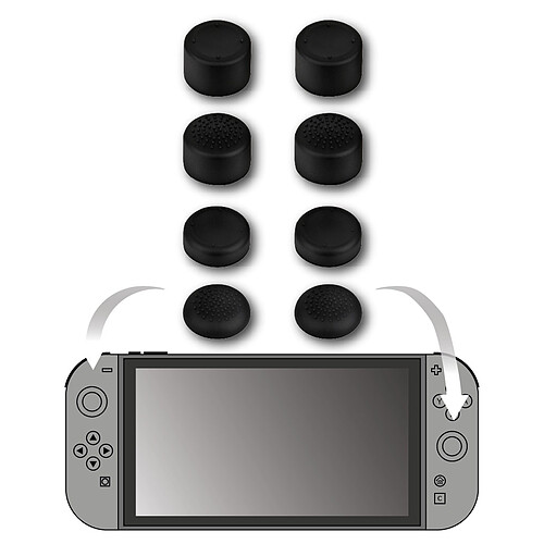 Konix Thumb Grips pour Joy-Con Switch 2 (x 8)