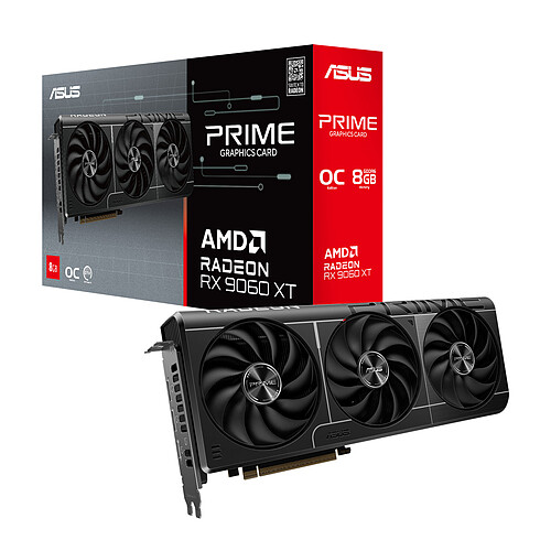 ASUS Prime Radeon RX 9060 XT OC Edition 8GB GDDR6