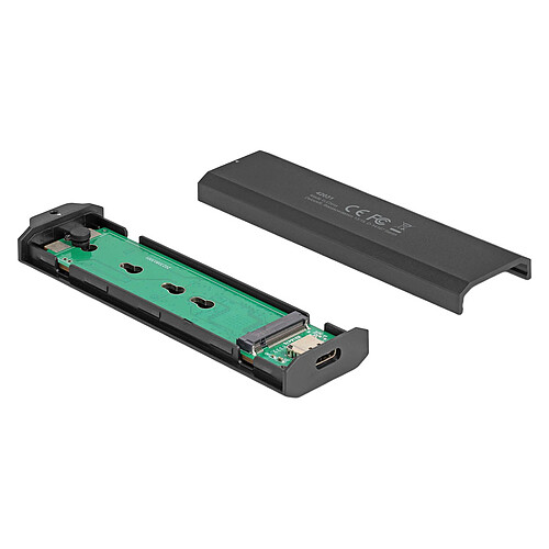 Delock Boitier USB-C pour SSD M.2 PCIe ou SATA