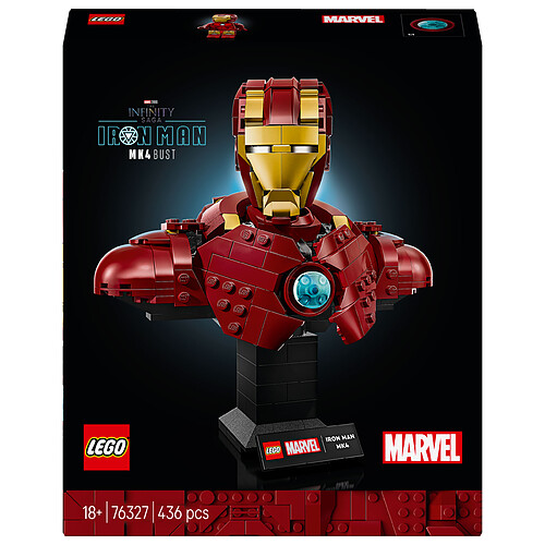 LEGO Marvel 76327 Buste d'Iron Man MK4
