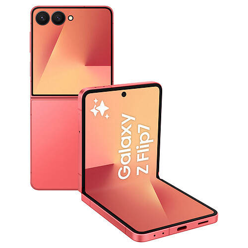 Samsung Galaxy Z Flip 7 Corail (12 Go / 512 Go) · Reconditionné