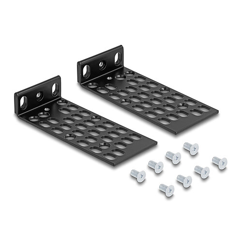 DeLock Goulotte passe-câbles 1U pour armoire réseau 10"