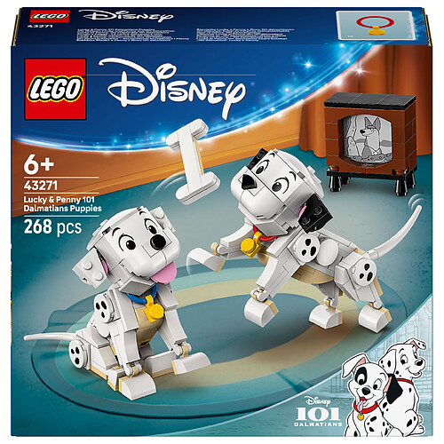LEGO Disney 43271 Lucky et Penny, les Chiots des 101 Dalmatiens
