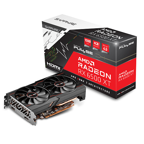 Sapphire PULSE AMD Radeon RX 6500 XT 4GB